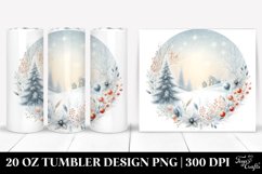 Pastel Winter Scene with Large Text Product Image 1