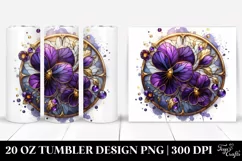 Stained Violet Golden | 20 Oz Tumbler Product Image 1