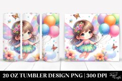 Colorful Fairy with Balloons | 20 Oz Tumbler Product Image 1