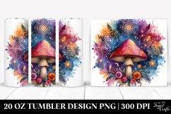 Magical Celestial Mushroom Clipart 20 Oz Tumbler Product Image 1