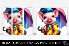 Cute Baby Pig Posing, High-Res 20 Oz Tumbler Product Image 1