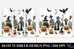 Very Simple Graveyard Clipart 20 Oz Tumbler Product Image 1