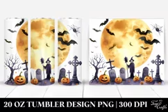 Very Simple Graveyard Clipart 20 Oz Tumbler Product Image 1