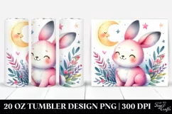 Smiling Cute Vibrant Bunny | Tumbler Product Image 1