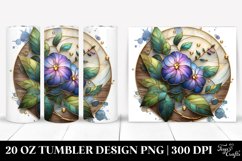 Detailed Stained Impatiens | 20 Oz Tumbler Product Image 1
