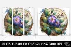 Detailed Stained Impatiens | 20 Oz Tumbler Product Image 1