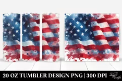 Washed Watercolor Flag | 20 oz Tumbler Product Image 1