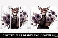 Detailed Gothic Baby Deer | 20 Oz Tumbler Product Image 1