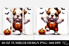 Expressive Bulldog Halloween PNG Product Image 1