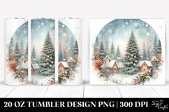 Pastel Christmas Scene Clipart Product Image 1