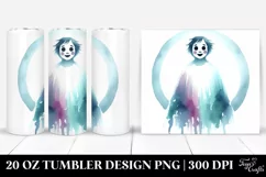Poltergeist Watercolor Image | 20 oz Tumbler Product Image 1