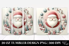 Vintage Pastel Santa for Christmas Product Image 1
