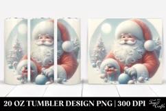 Vintage Pastel Santa for Christmas Product Image 1