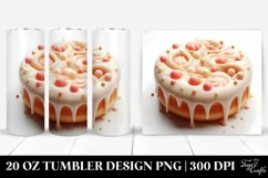 3D Martzipan Candy Design, Clipart 20 Oz Tumbler Product Image 1