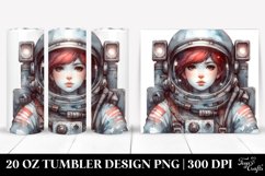 Vintage Astronaut Girl | 20 Oz Tumbler Product Image 1