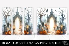 Simple Halloween CRYPT Scene | 20 oz Tumbler Product Image 1