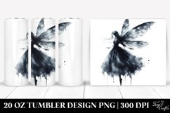 Washed Watercolor Gothic Fairy Tumbler Product Image 1