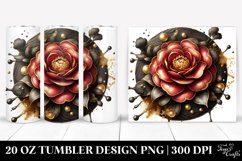 Shiny Camellia Detailed | 20 Oz Tumbler Product Image 1