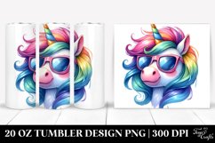 Colorful Bird with Splashes, Transparent 20 Oz Tumbler Product Image 1