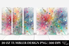 Colorful Gliterry Background | 20 Oz Tumbler Product Image 1