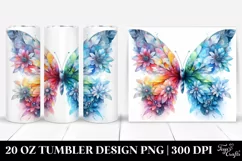 Vibrant Ice Butterfly | 20 oz Tumbler Product Image 1