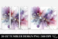 Purple Watercolor Background | 20 Oz Tumbler Product Image 1