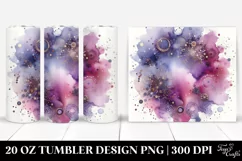 Purple Watercolor Background | 20 Oz Tumbler Product Image 1