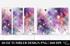 Purple Watercolor Background | 20 Oz Tumbler Product Image 1