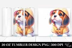 Expressive Beagle Watercolor | 20 oz Tumbler Product Image 1