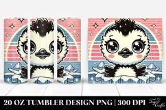 Cute Baby Swan, Retro Clipart Product Image 1