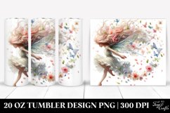 Fairy Tumbling with Spring Petals in Pastel Wind | Tumbler Product Image 1