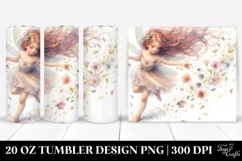 Fairy Tumbling with Spring Petals in Pastel Wind | Tumbler Product Image 1