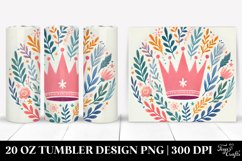 Colorful Crown Clipart, Transparent 20 Oz Tumbler Product Image 1