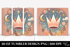 Colorful Crown Clipart, Transparent 20 Oz Tumbler Product Image 1