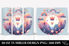 Colorful Crown Clipart, Transparent 20 Oz Tumbler Product Image 1