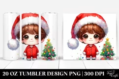 Adorable Brittany with Santa Hat, High-Res PNG Product Image 1