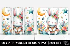 Colorful Smiling Baby Rabbit | 20 Oz Tumbler Product Image 1