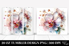 Glossy Orchid with Golden Insertions | Tumbler Product Image 1