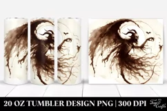 Vintage Halloween Demon Tumbler Product Image 1