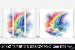 Colorful Abstract Rainbow Pastel Tumbler Product Image 1