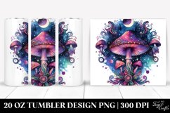 Magical Celestial Mushroom Clipart 20 Oz Tumbler Product Image 1
