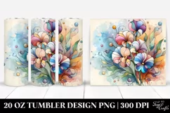 Abstract Pastel Sweet Pea Art 20 Oz Tumbler Product Image 1