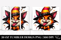 Spooky Candy Corn Cat, 20 Oz Tumbler Product Image 1