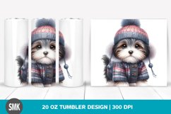 Cute Baby Havanese Dressed for Winter | 20 oz Tumbler Product Image 1