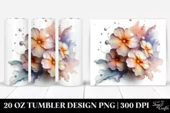 Glossy Primrose Clipart, Transparent 20 Oz Tumbler Product Image 1
