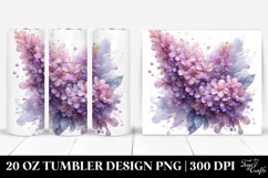 Shiny Lilac with Golden Insertions | 20 oz Tumbler Product Image 1
