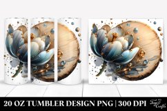 Shiny Tulip with Golden Insertions | 20 oz Tumbler Product Image 1