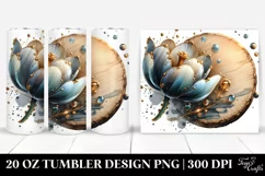 Shiny Tulip with Golden Insertions | 20 oz Tumbler Product Image 1