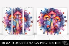 Magical Celestial Mushroom Clipart 20 Oz Tumbler Product Image 1