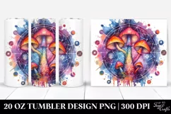 Magical Celestial Mushroom Clipart 20 Oz Tumbler Product Image 1